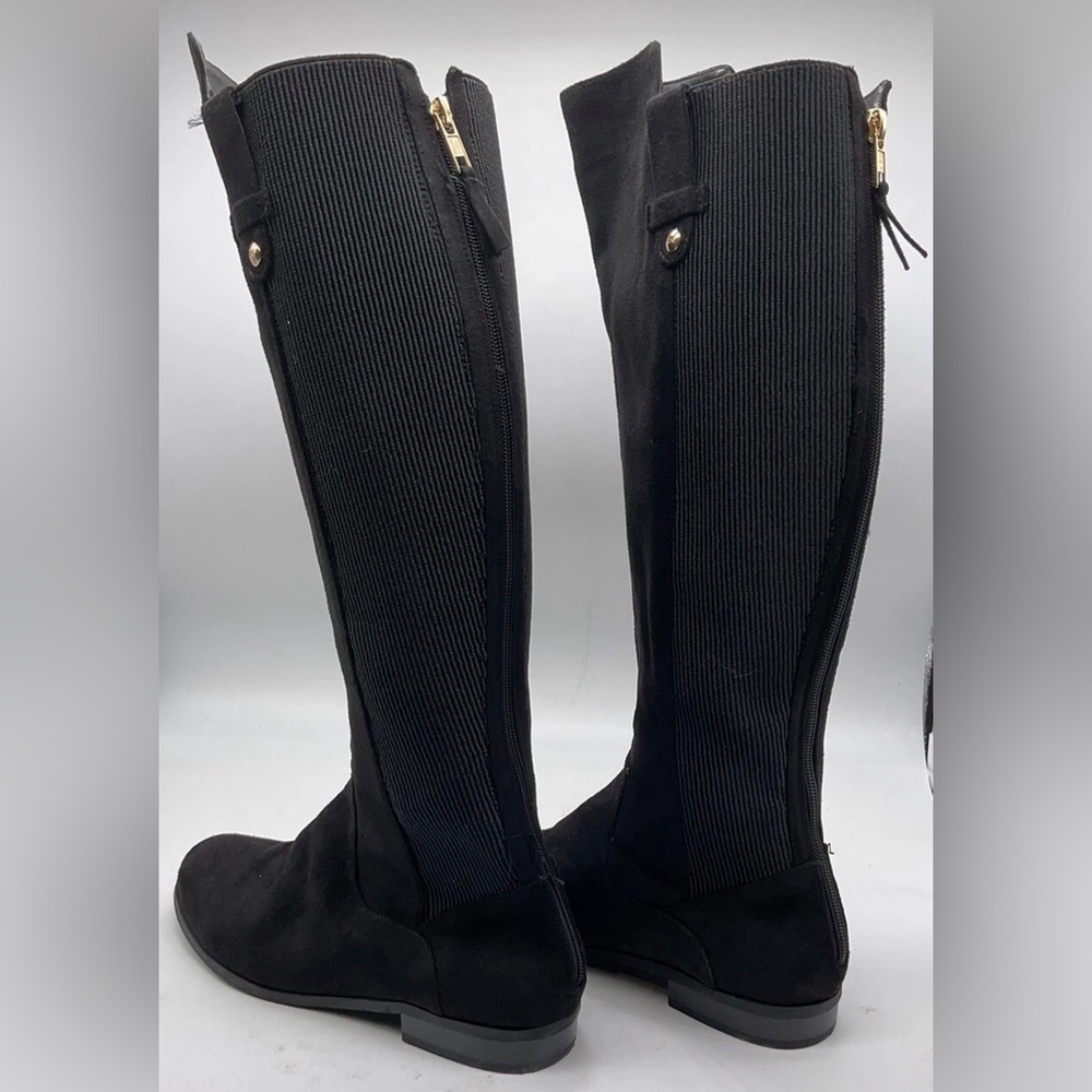 NEW Anne Klein AUDREY Womens Knee High Riding Boot Black Size 6 Faux Suede iFlex - Picture 5 of 10